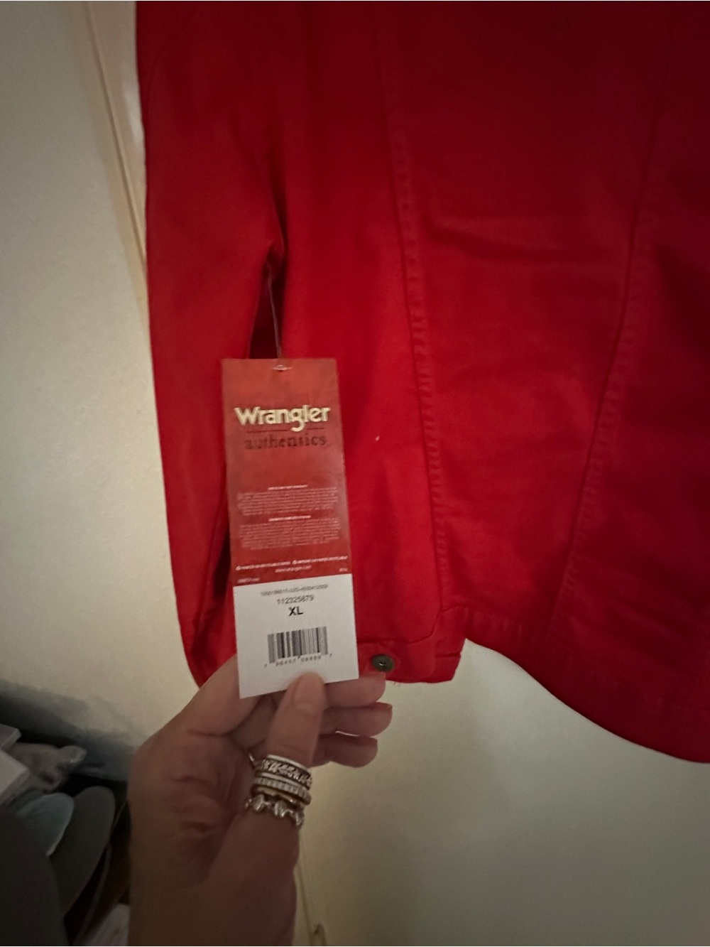 Red Button-Front Jacket - Picture 6 of 9